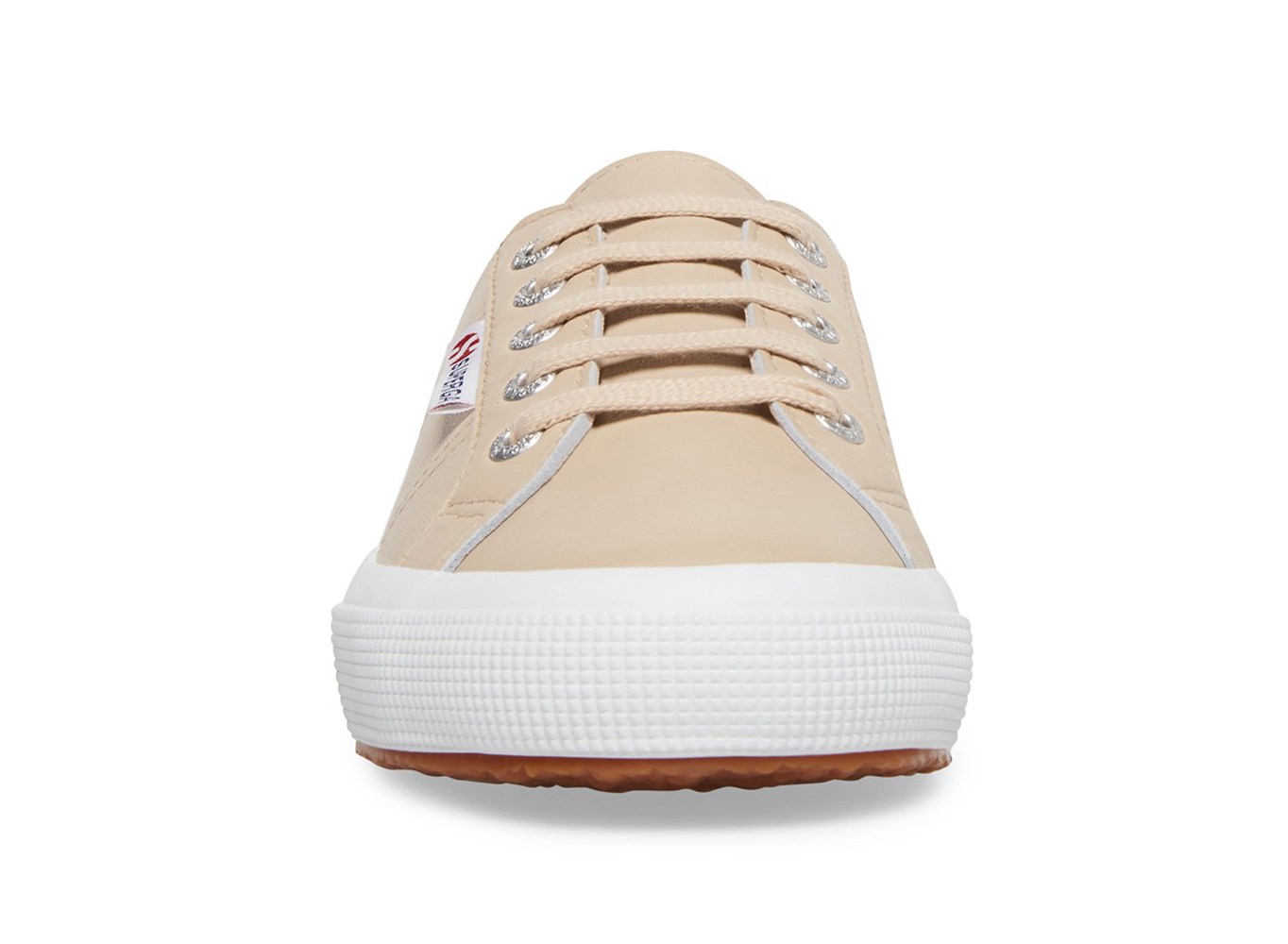 Superga Sneakers Womens - 2750 Naplngcotu Leather - Beige - JQXYM8791